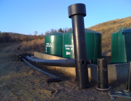 Sediment Pond Overflow Fabrication