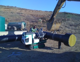 Sediment Pond Overflow Fabrication